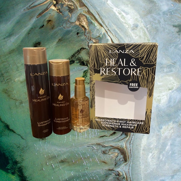 Lanza Keratin Healing Oil Shampoo Conditioner Treatment - Picture 1 of 1